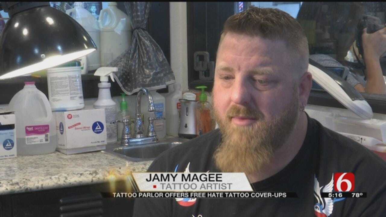 Sand Springs Tattoo Parlour Covers Hate Tattoos For Free
