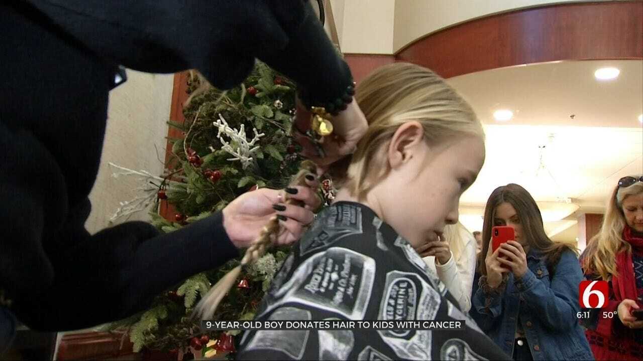 9-Year-Old Jenks Boy Cuts Hair To Donate To Cancer Patients
