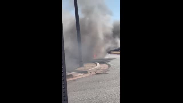 VIDEO: School Bus Catches Fire In NW OKC