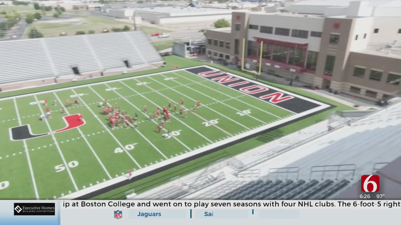 Union High School AD Gives Tour Of Newly Renovated Stadium 