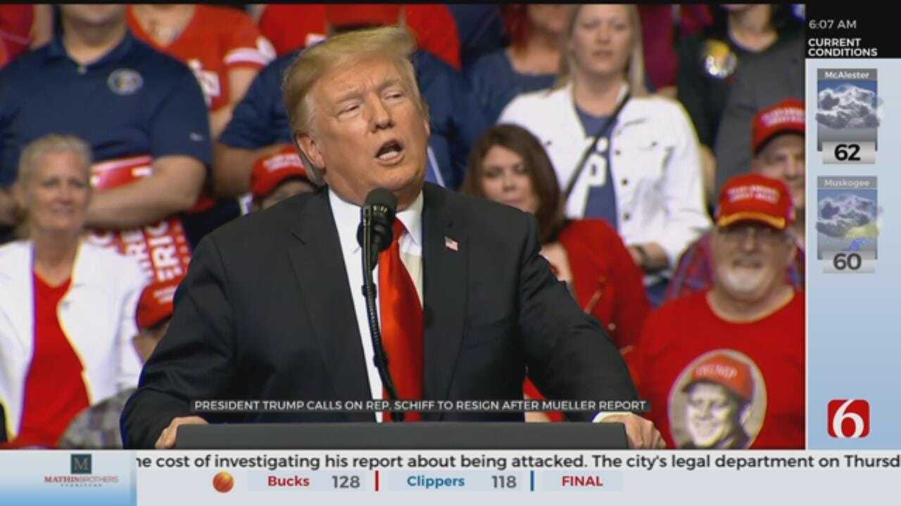 President Trump Holds Campaign Rally In Michigan