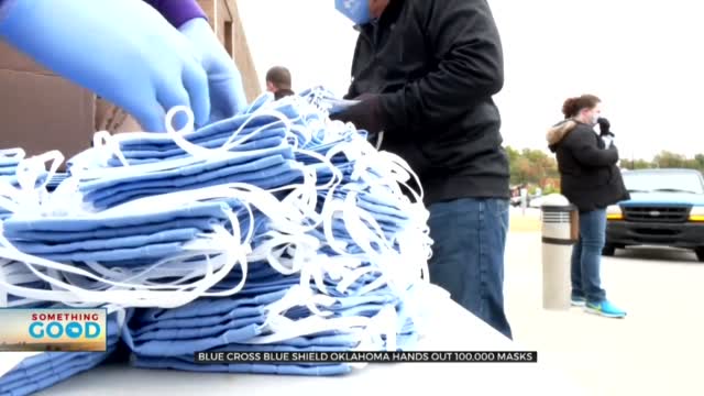 Blue Cross Blue Shield Oklahoma Give Out 100,000 Face Masks
