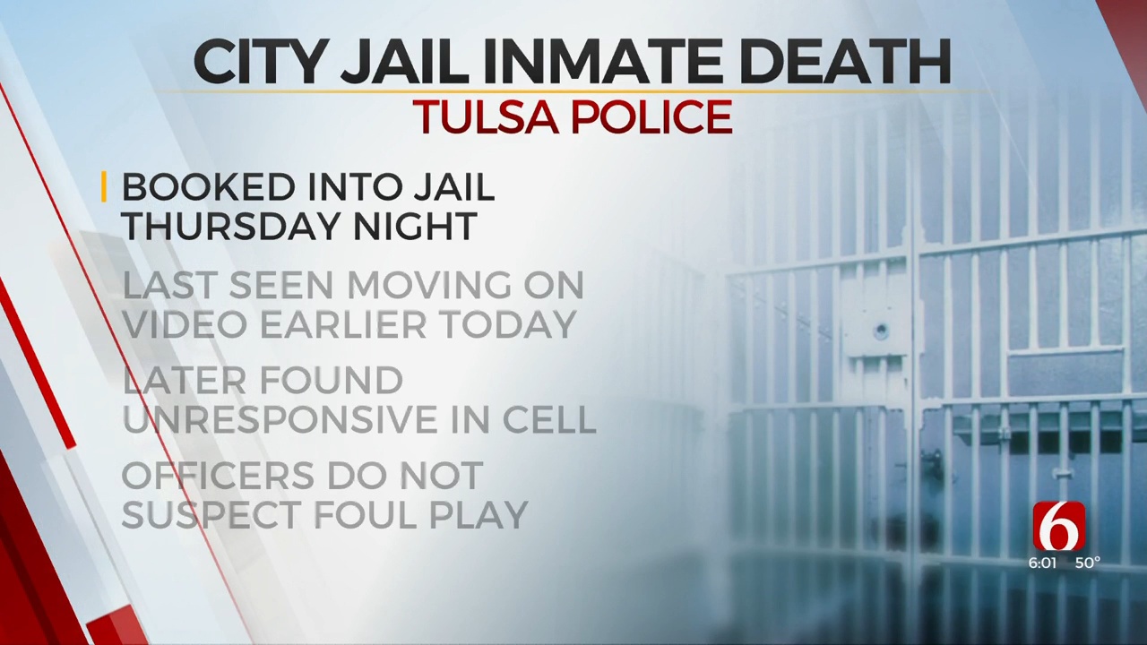 Inmate Dies At City Of Tulsa Municipal Jail