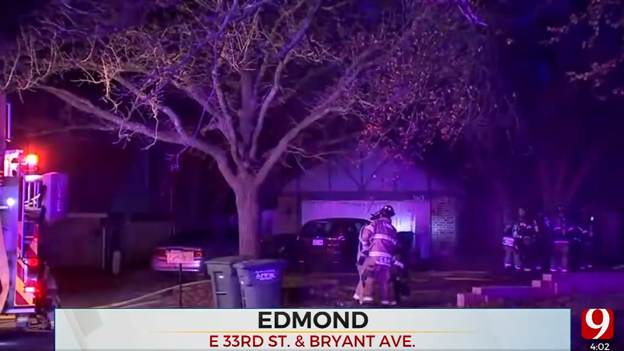 1 Hospitalized After Heavy Flames Reported In Edmond Home