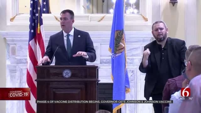 Gov. Stitt Applauds Vaccine Rollout As Phase 4 Begins: 'We Are Getting Our Summer Back, Oklahoma'