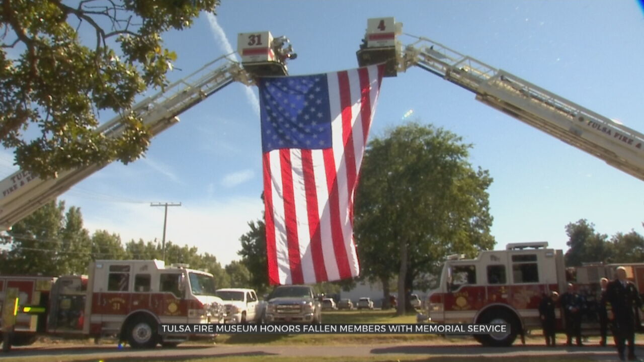 Tulsa Fire Museum Honors Fallen Firefighters With Memorial Service 