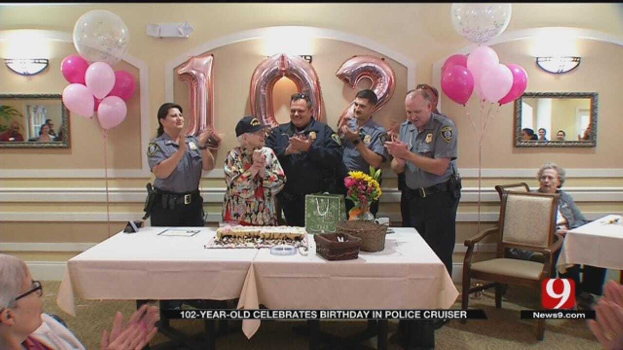 Woman Celebrates 102nd Birthday With OCPD Joyride