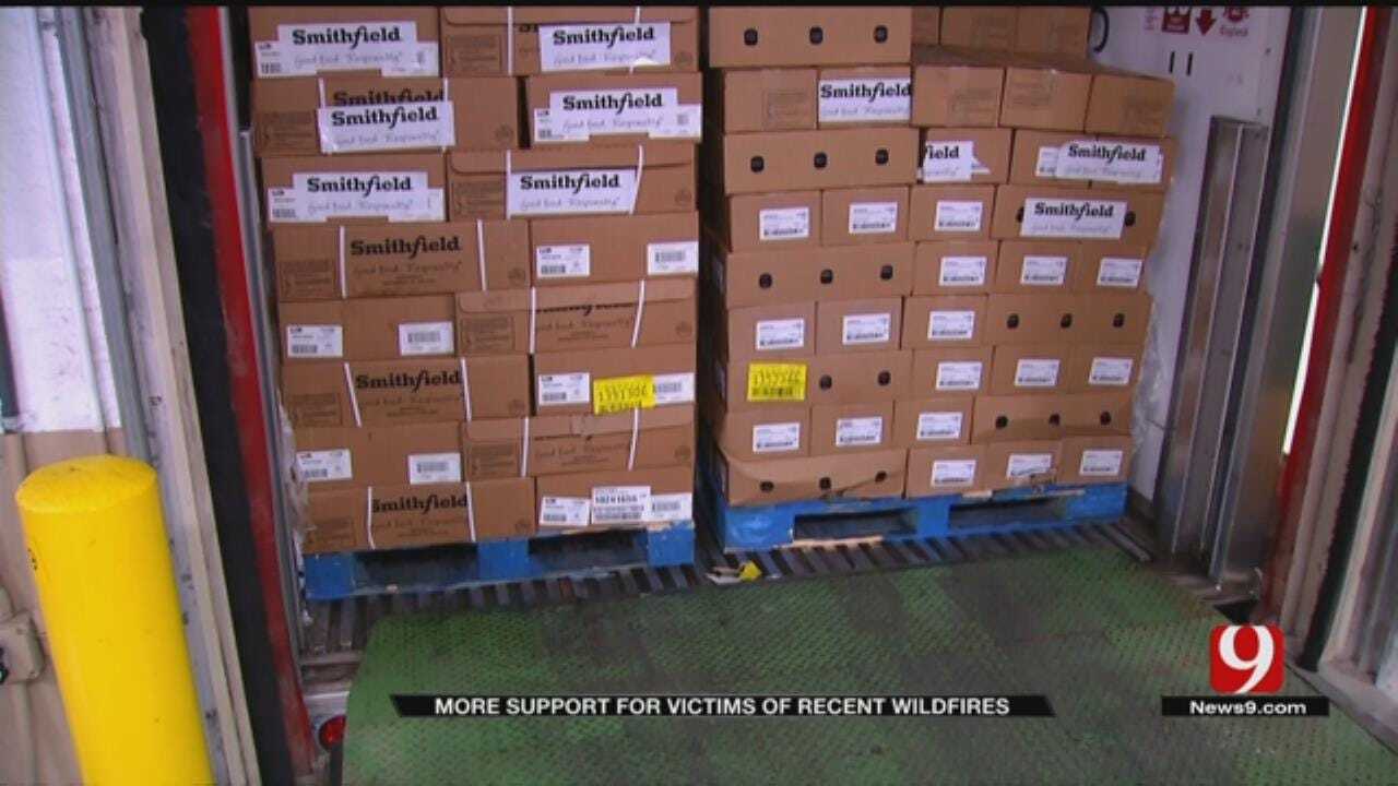 Thousands Of Pounds Of Food Donated To Aid NW OK Wildfire Victims