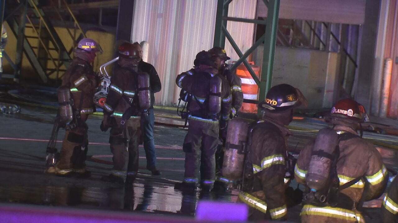 TFD: Fire At Tulsa Recycling Center Likely Caused By Misplaced Battery