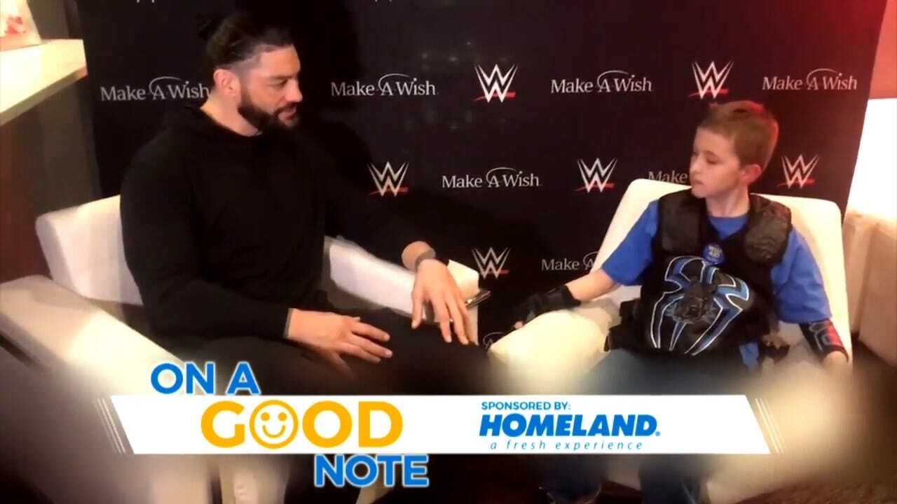 On A Good Note: Cashion Boy Gets To Meet WWE Wrestler