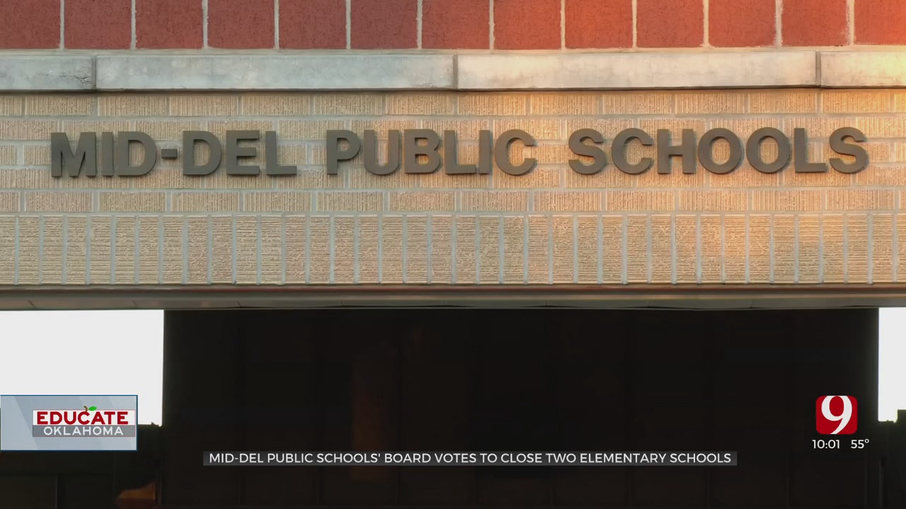 Mid-Del Schools To Close 2 Elementary Schools; Redistricting To Be Determined Next Month 