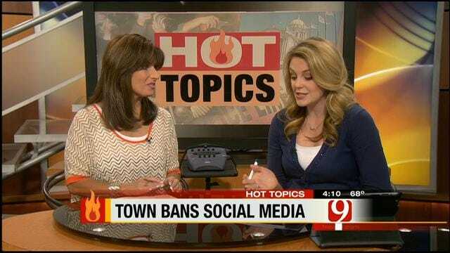 Hot Topics: Town Bans Social Media