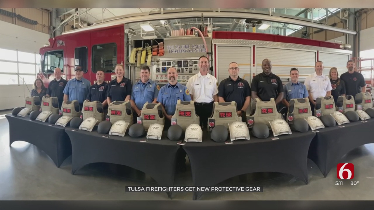 Nonprofit In Colorado Donates New Protective Vests To Tulsa Fire Department 