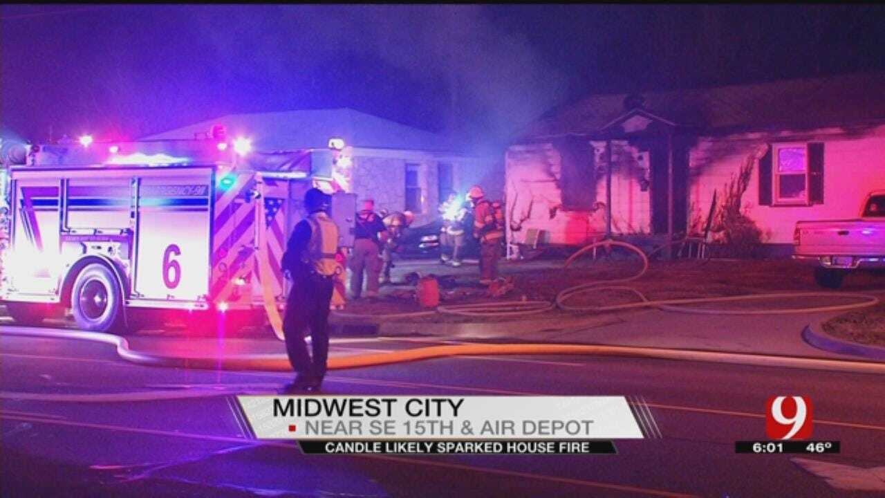 Midwest City Home Goes Up In Flames