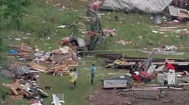 WEB EXTRA: SkyNews6 Flies Over Cherokee County Tornado Damage