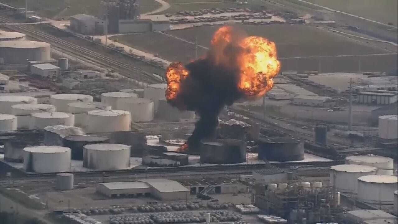 Officials Detect 'Action Level' Of Benzene Following Chemical Plant Fire Near Houston