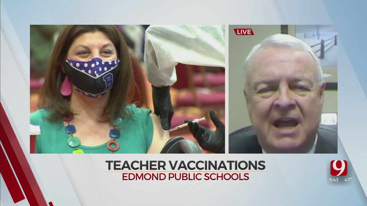 WATCH: Edmond Public Schools Begin Teacher Vaccinations
