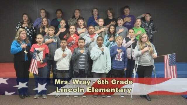 Mrs. Wray's 6th Grade class at Lincoln Elementary School