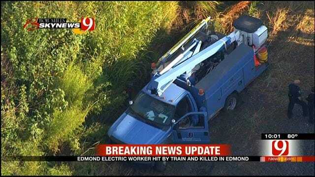 Electric Worker Hit By Train, Killed In Edmond