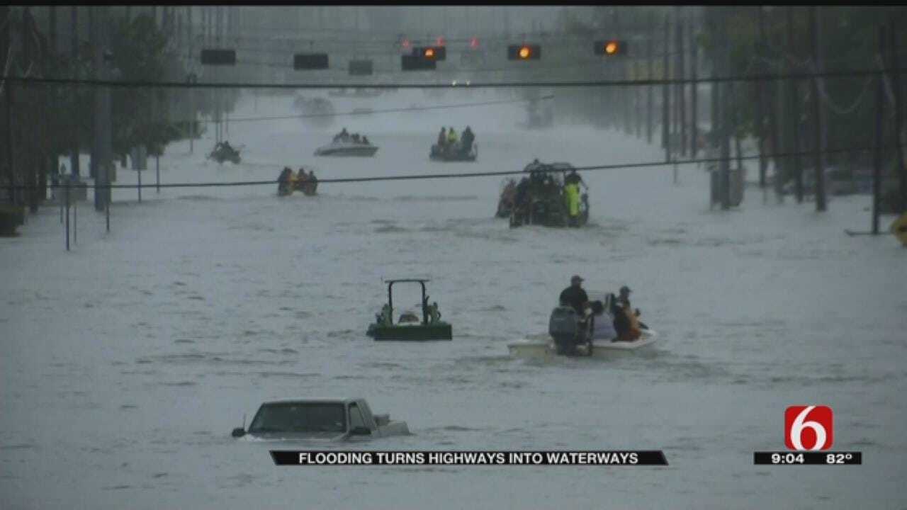Team Coverage On Tropical Storm Harvey North Of Houston
