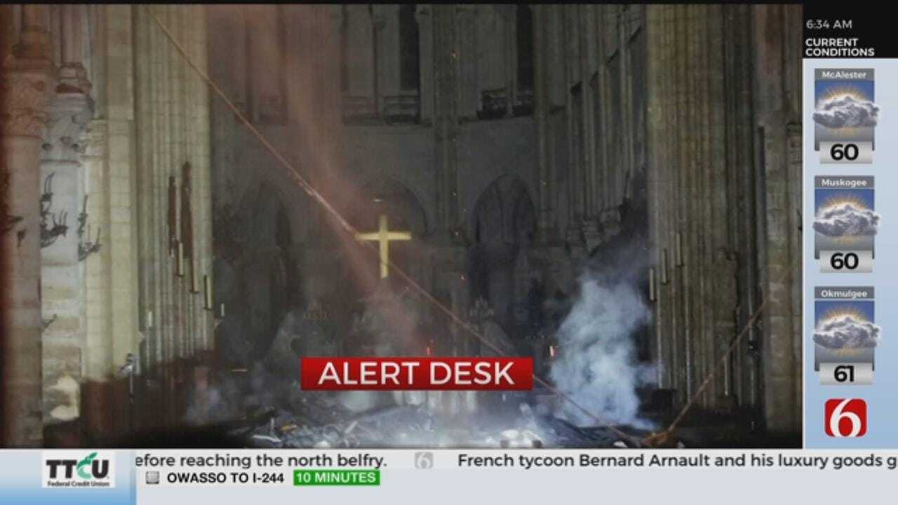 WATCH: Part Of Notre Dame Still Stands After Fire