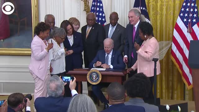 President Biden Signs Bill Making Juneteenth A Federal Holiday