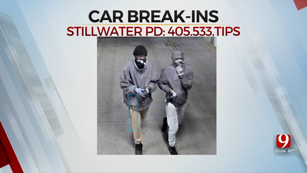Stillwater Police Search For Car Burglary Suspects