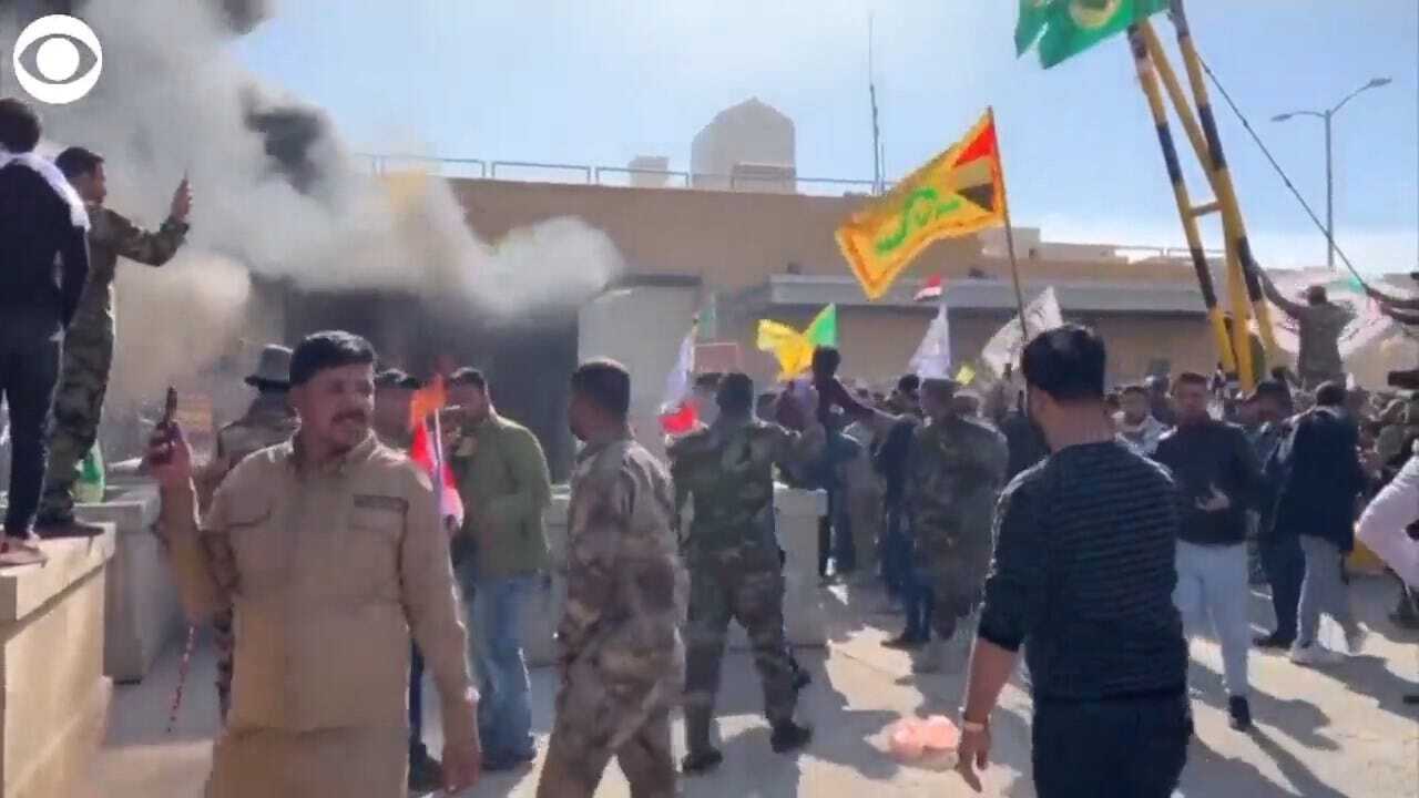 WATCH: Protestors In Iraq Storm U.S. Embassy
