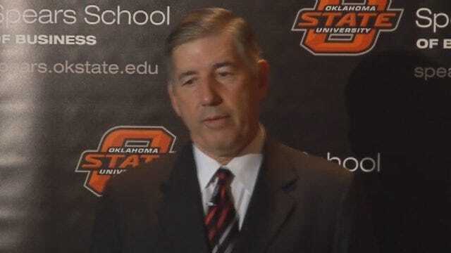 Big 12 Commissioner Bob Bowlsby Meets With Media In OKC