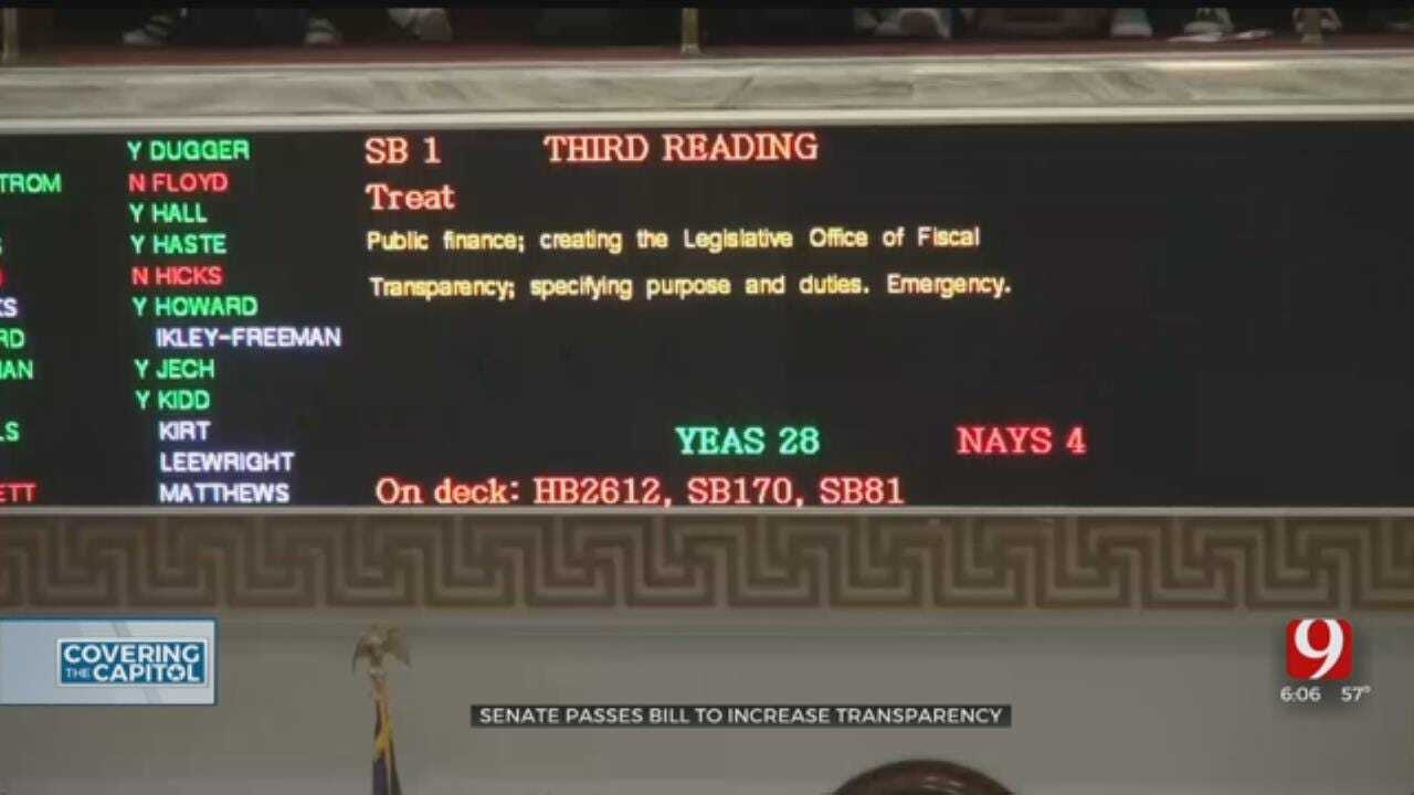 State Senate Passes Bill To Increase Transparency