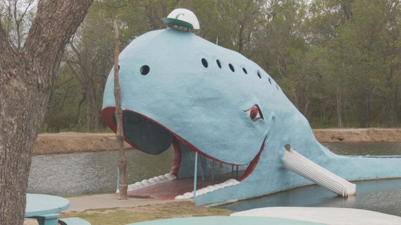 Catoosa's Blue Whale Open Again After Vandals Spray Graffiti Inside