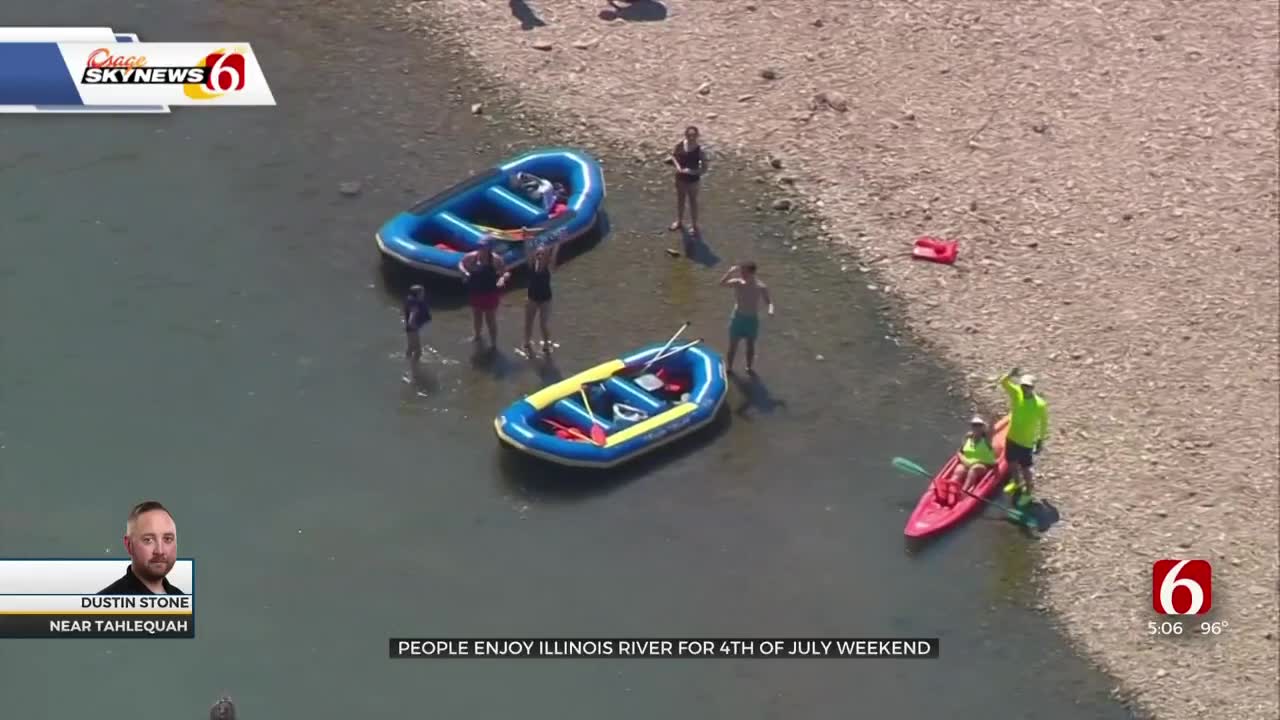 Watch: People Enjoy Illinois River For Fourth Of July Weekend