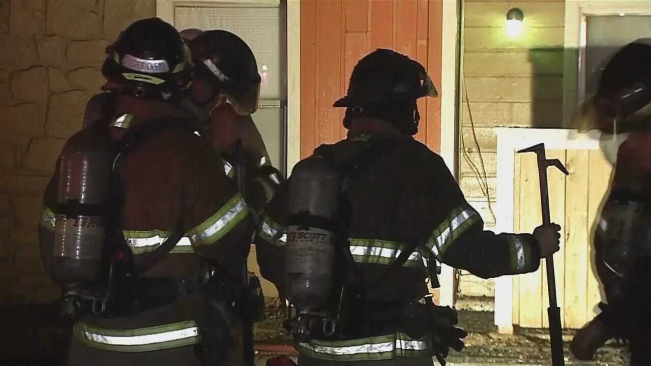 WATCH: Tulsa Firefighters At Avondale Apartments Fire