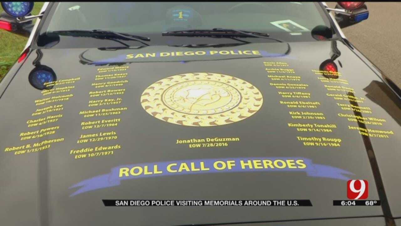 San Diego Police Honor Fallen Oklahoma Officers