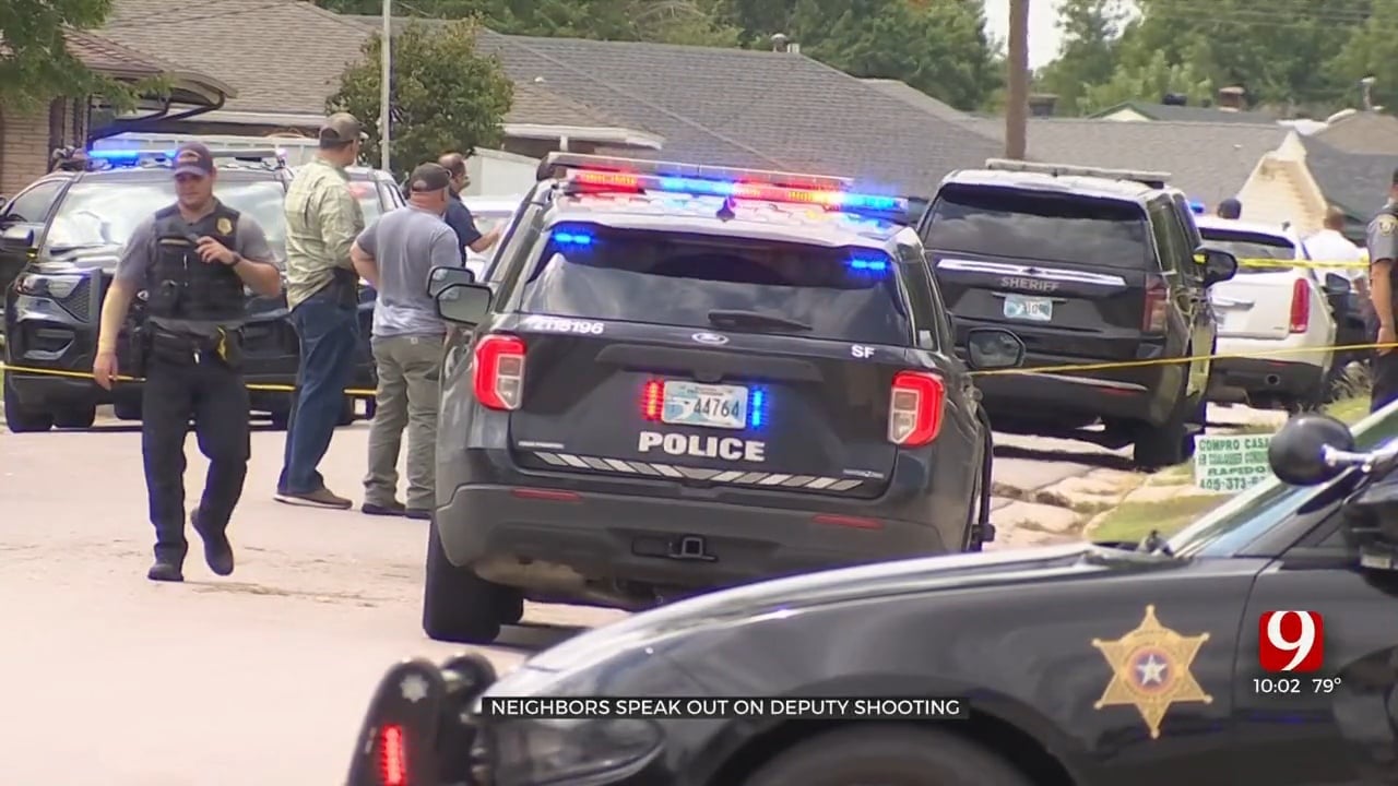 Neighbors React To Deputy Shooting in SW OKC Neighborhood 