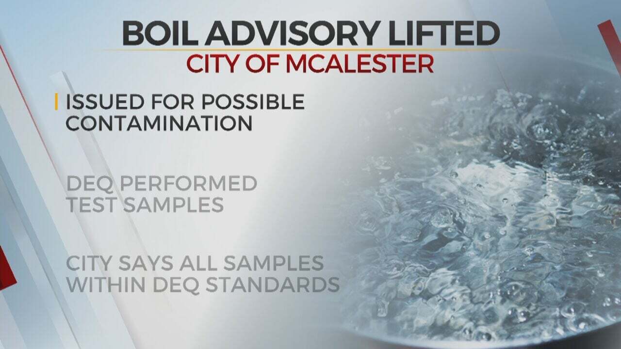 City Of McAlester Lifts Voluntary Precautionary Boil Advisory