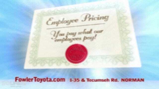 Fowler Toyota: Employee Pricing