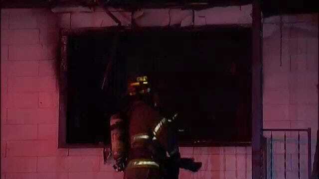 WEB EXTRA: Video From Scene Of Tulsa House Fire Early Friday