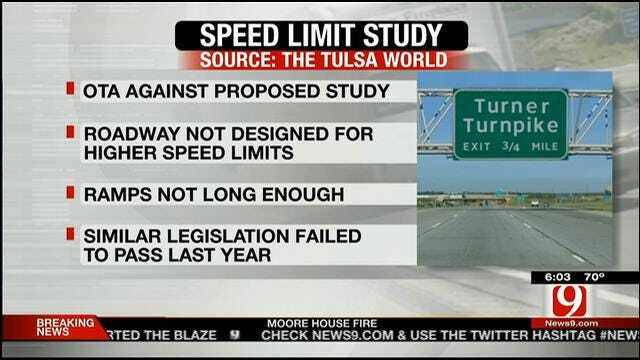 Norman Senator Suggests Raising Speed Limit On Turner Turnpike