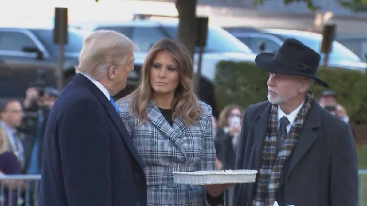 President Trump, First Lady Visit Pittsburgh's Tree Of Life Synagogue