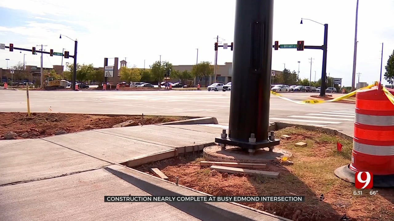 Construction Nearly Complete At Busy Edmond Intersection