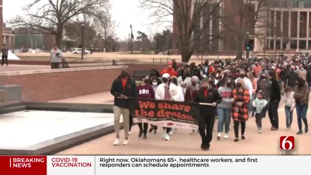 Oklahoma State University Holds March Honoring Martin Luther King Jr.