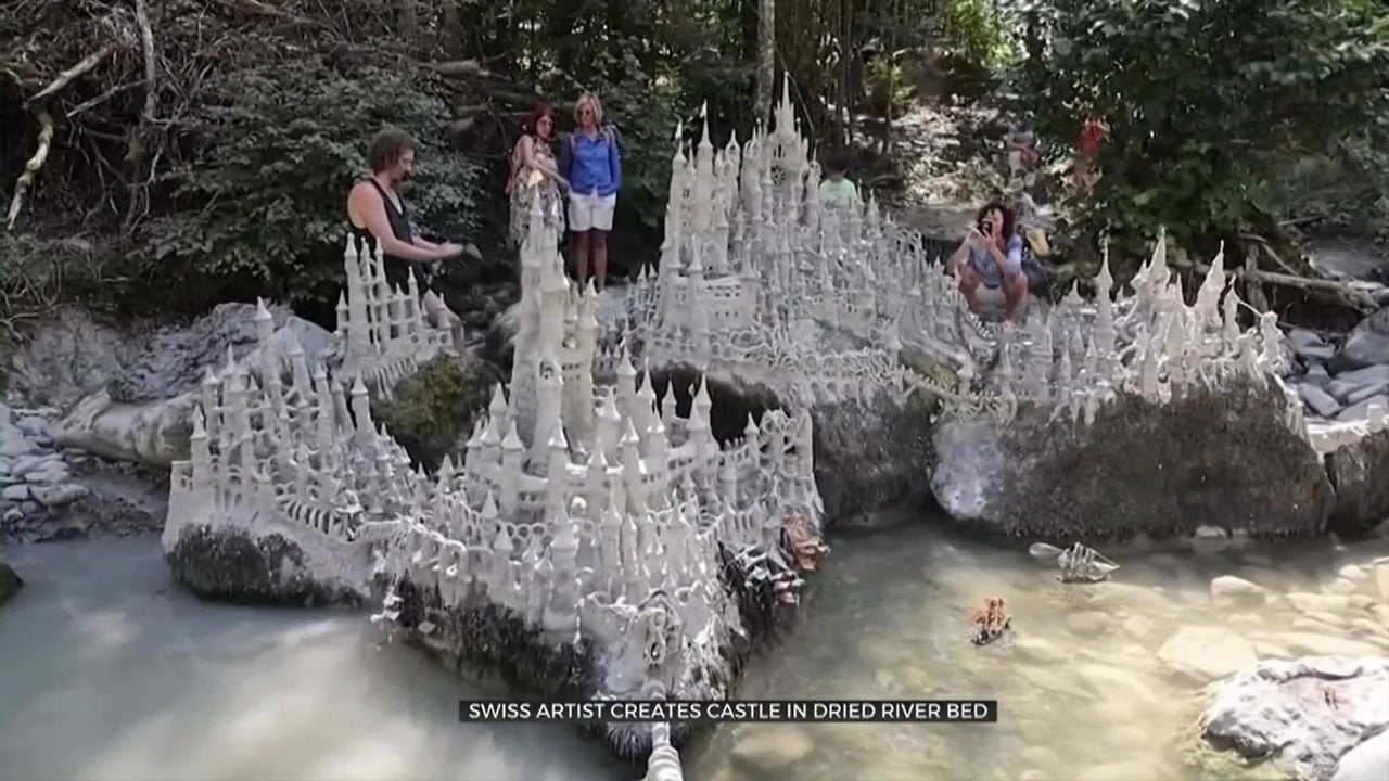 Swiss Artist Builds Castle Complex Clay Sculpture