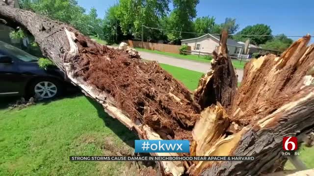 Strong Storms Cause Severe Damage In Tulsa Neighborhood 