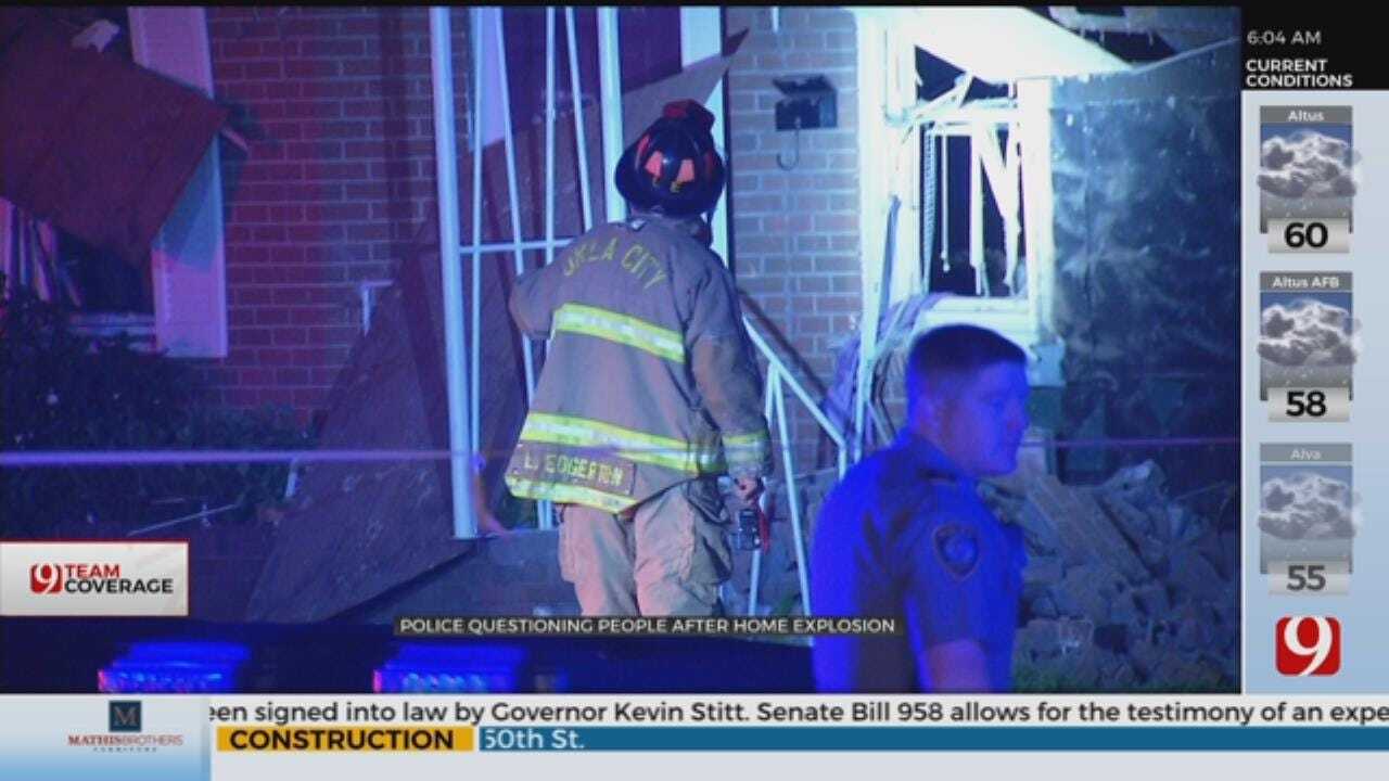 Officials Investigate SW OKC Home Explosion