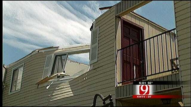 Norman Apartments Suffer Storm Damage