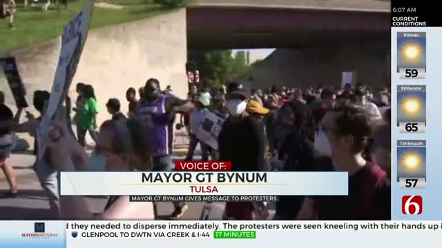 Watch: Tulsa Mayor G.T. Bynum Responds To Protests