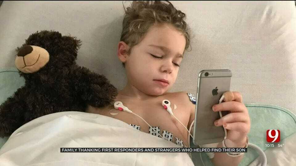 Shawnee Family Thanks First Responders, Community For Helping Find Missing 4-Year-Old With Autism