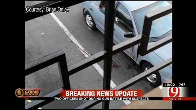 Officers Wounded In Gun Battle