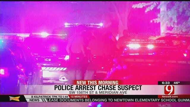 Man Arrested After Leading Police On Chase Through OKC